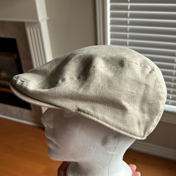 G.H. Bass & Co. Men's Linen/Cotton Beige Driving Cap Hat Golf Casual Men - Picture 11 of 13